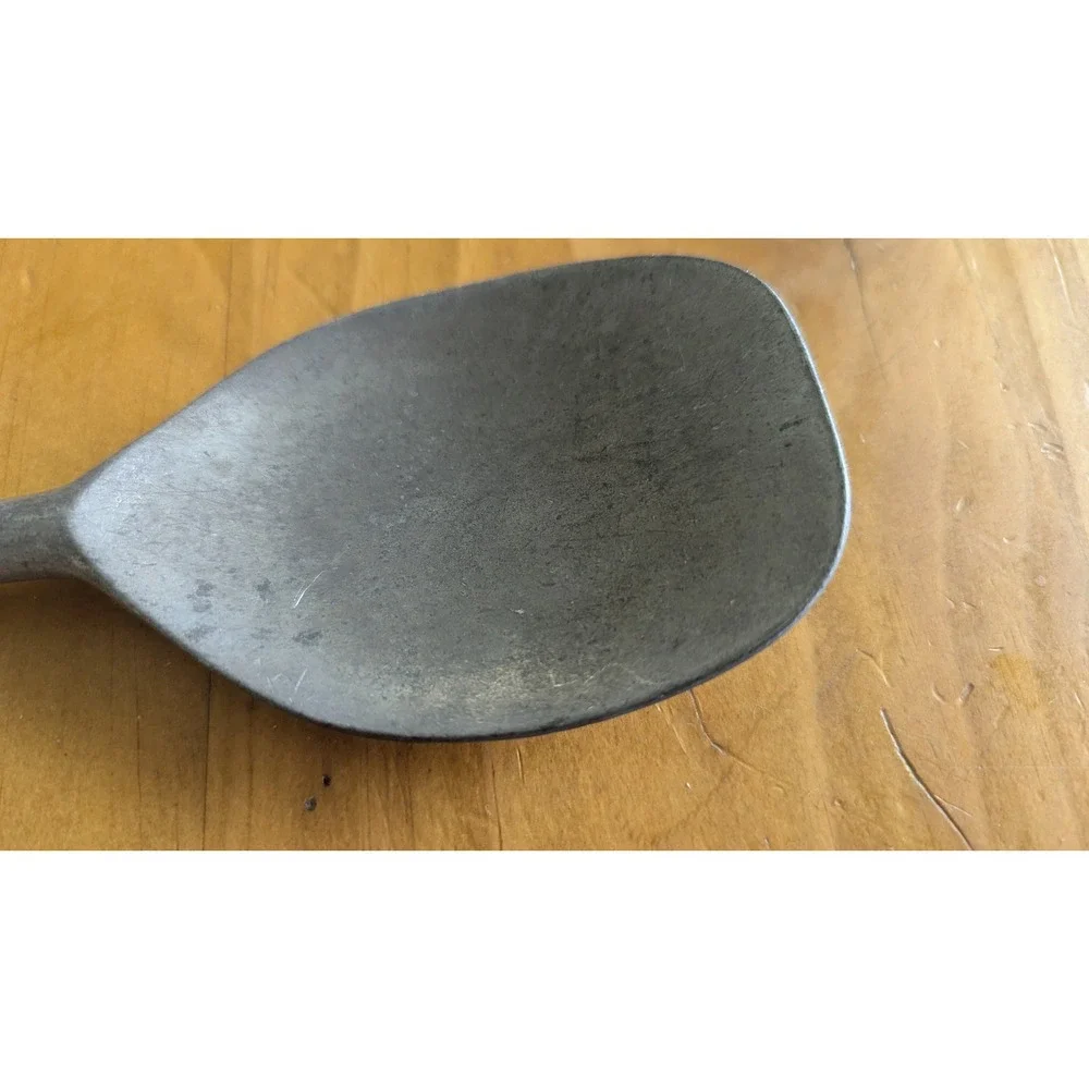 Vintage Cast Aluminum Ice Cream Spade Rice Paddle Ribbed Handle 4PA1‎ 9 Inch